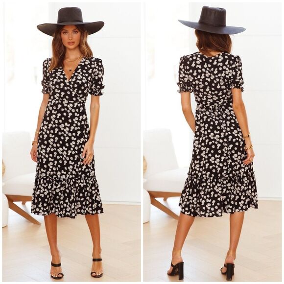 New Hello Molly Need Some Company Midi Dress Size 6 - Picture 1 of 9